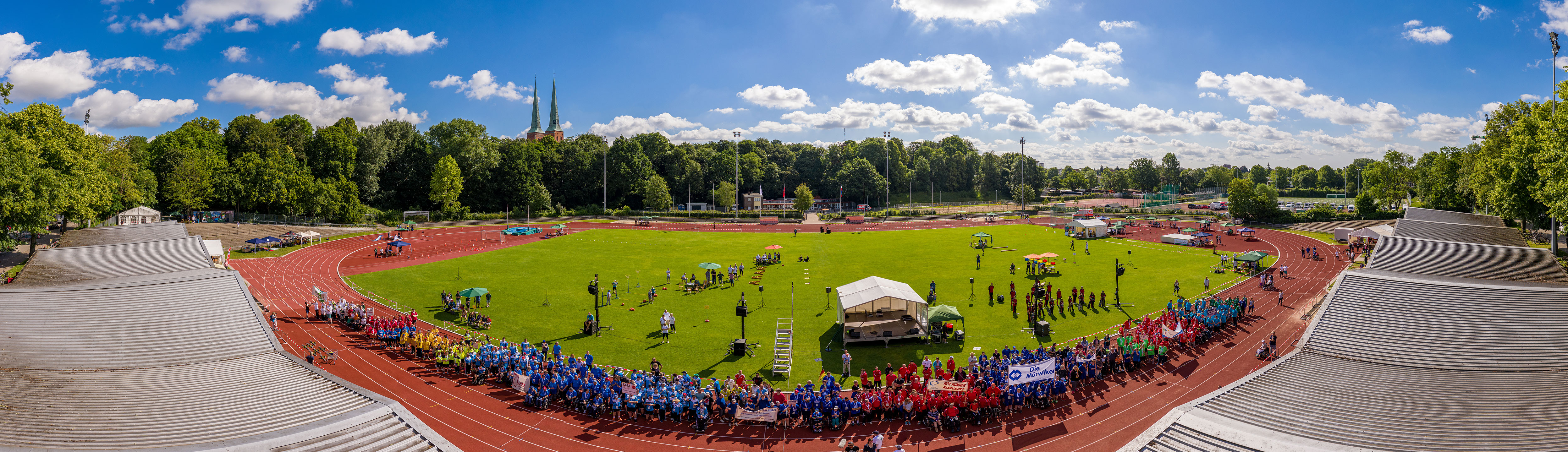 Luftaufnahme Stadion Buniamshof